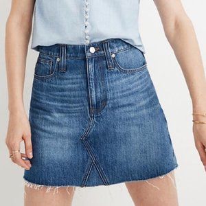 Madewell Rigid Denim A-Line Skirt